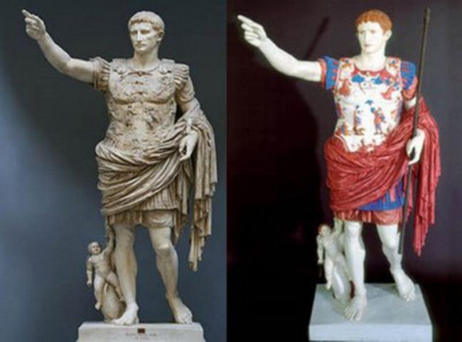 Красочные статуи древности