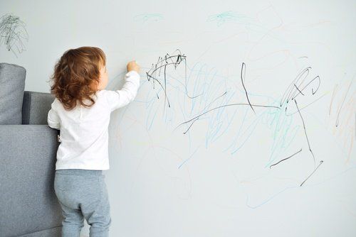Детская роспись на стене