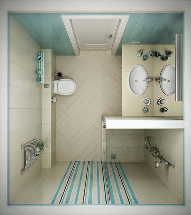 11 замечательных идей для небольших ванных комнат 3