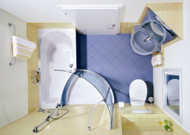 11 замечательных идей для небольших ванных комнат 7