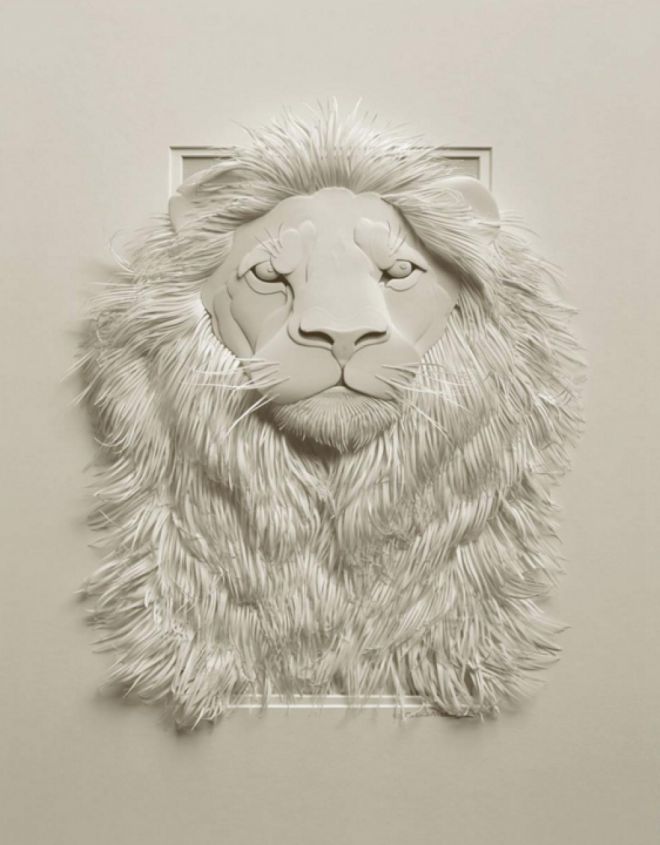 Художник создает изысканные скульптуры животных из бумаги 10