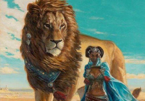 женщина со львом
