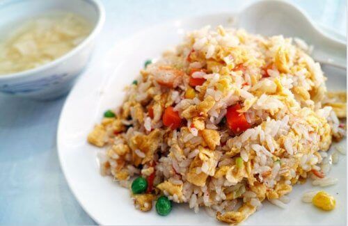 блюдо из китайского риса