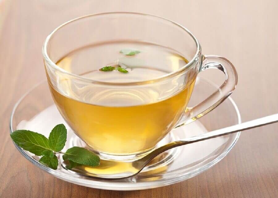Зеленый чай с мятой