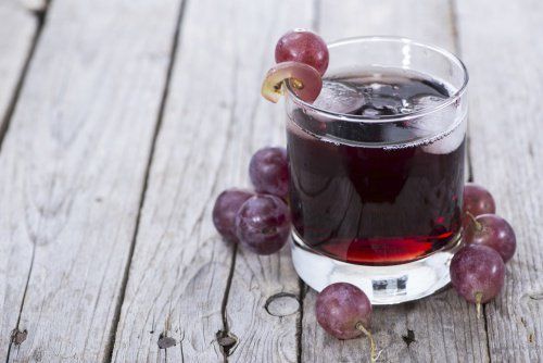 Виноградный сок на печени