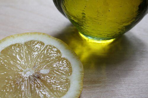 2 #: оливковое масло и лимон - печень.