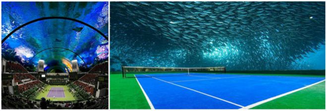 первый в мире теннисный корт под водой построит в Дубае 2