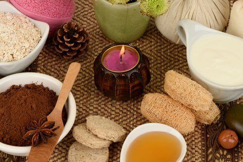 Home spa - свечи и натуральные ингредиенты