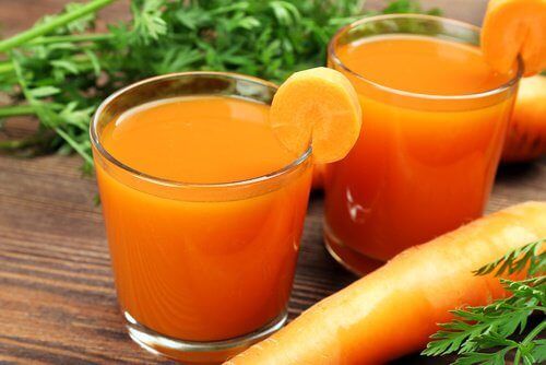 морковь и сок вечерней примулы