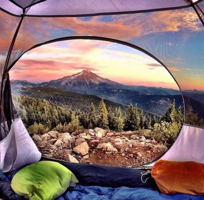 утром вид из палатки 21