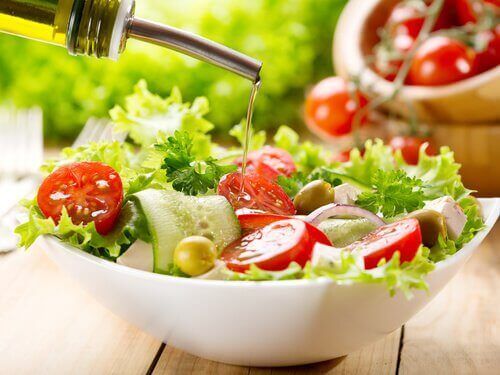 Здоровое питание салата в диете