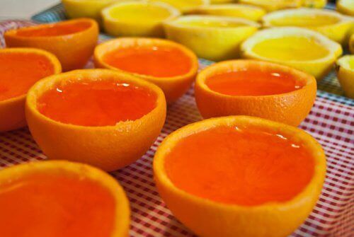 апельсины с желе
