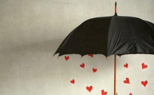 Зонт сердец
