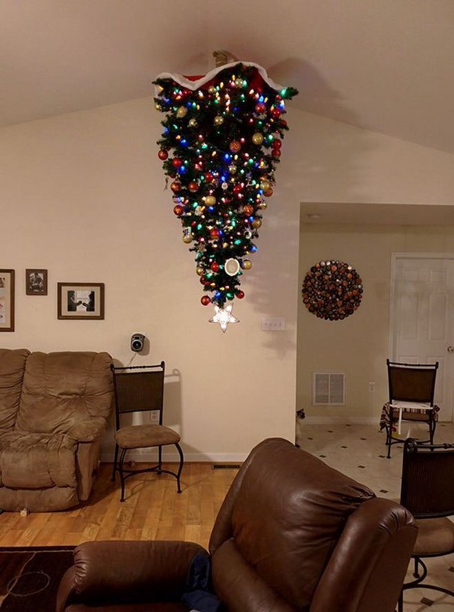 Рождественская елка на потолке 2