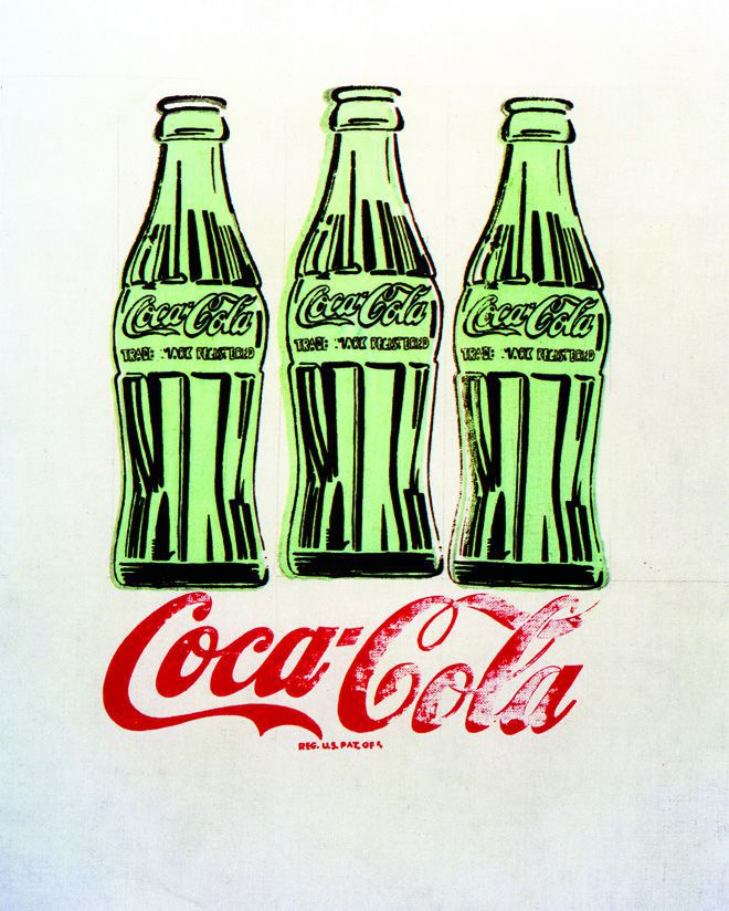 Зеленые бутылки Coca Cola