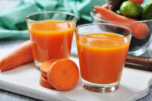 очки с морковным соком